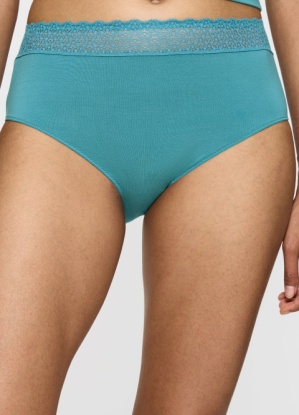 Triumph Quiet Turquoise Feel of Modal Midi Brief