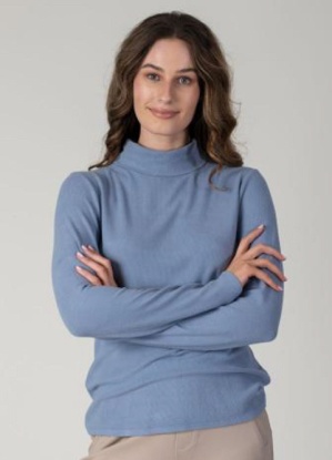 Jessica Graaf Polo Neck Long Sleeve Top