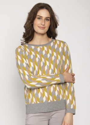 Jessica Graaf Geometric Round Neck Jumper