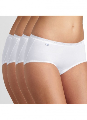 Sloggi Ladies Basic+ Premium Comfort Cotton Rich Maxi Brief Panty (4 Pack)  