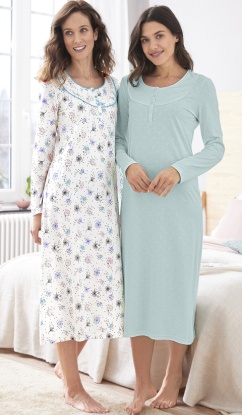 Damart Pack of 2 - Cotton Nightdresses