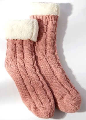 Damart Faux fur trim Thermolactyl Socks