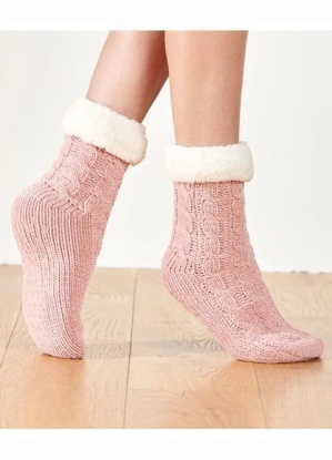 Damart Faux fur trim Thermolactyl Socks