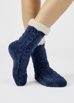 Damart Faux fur trim Thermolactyl Socks