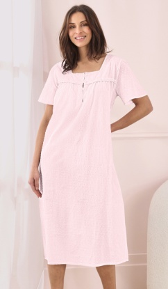 Damart 100% Cotton Short Sleeved Nightdress