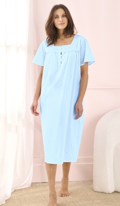 Damart 100% Cotton Short Sleeved Nightdress