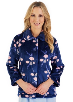 Slenderella Flower Print Bed Jacket