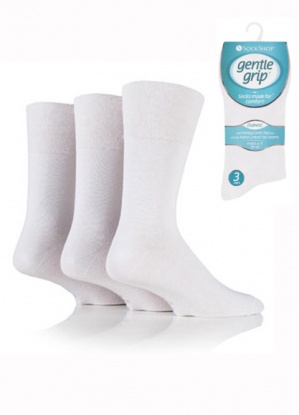 Pringle 3 Pack Gentle Ankle Grip Socks - Beige