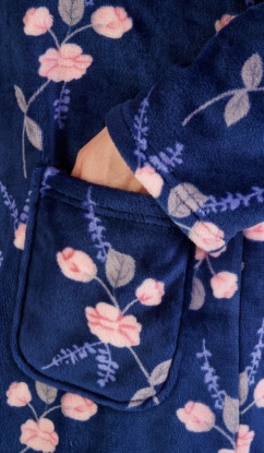 Slenderella Flower Print Button Through Housecoat