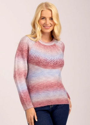 Mudflower Ombre Round Neck Jumper