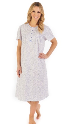 Slenderella Leaf Short Sleeve Nightdress