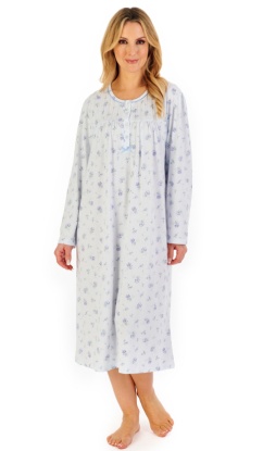 Slenderella Floral Burst Long Sleeve Nightdress