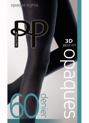 Pretty Polly 3D Best Fit Premium Opaque 60 Denier Tights