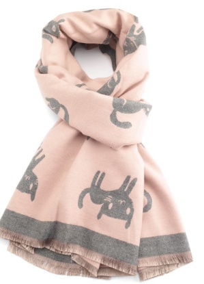 Red Cuckoo Cats Scarf