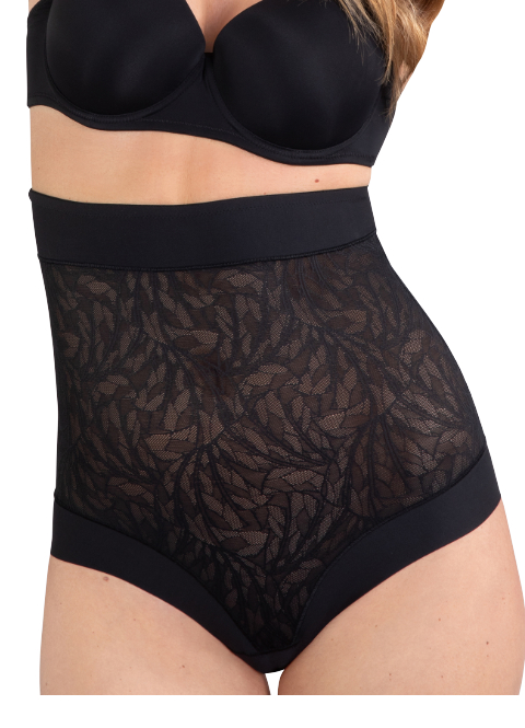 Bali Lace Panel Shaping Brief, 2-Pack 2 Black 2XL Women's