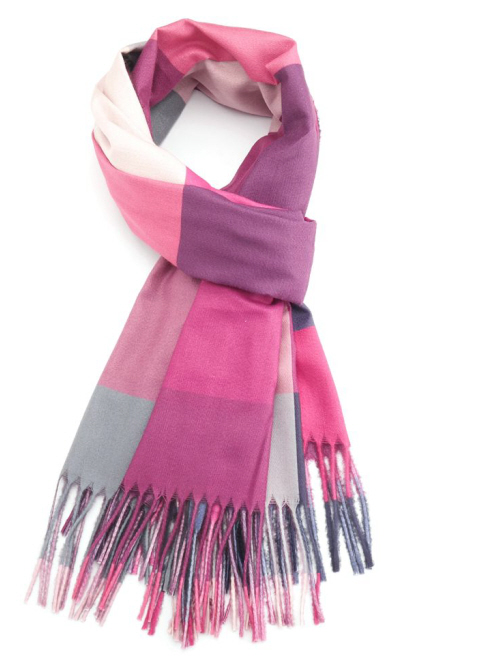 Pure Fashions Bright Check Scarf