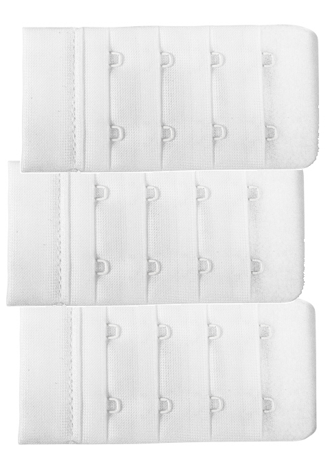 Naturana 3 Pack Bra Extender Wide Two Hook & Eye - Suzanne Charles