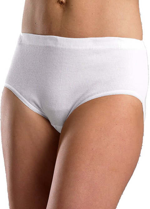 White jersey cotton panties