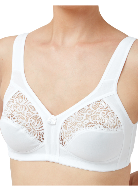 Marlon Ladies Firm Control Soft Cup Bra BR211 34B White : :  Clothing, Shoes & Accessories