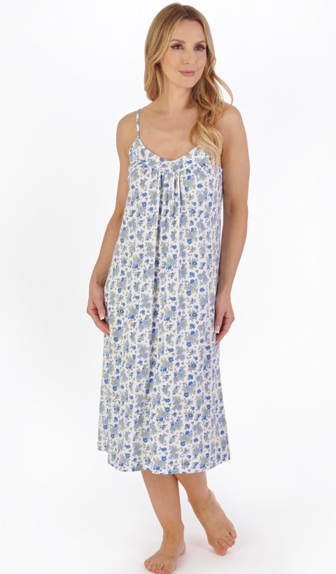 Slenderella Ditsy Floral Strappy Nightdress - Suzanne Charles