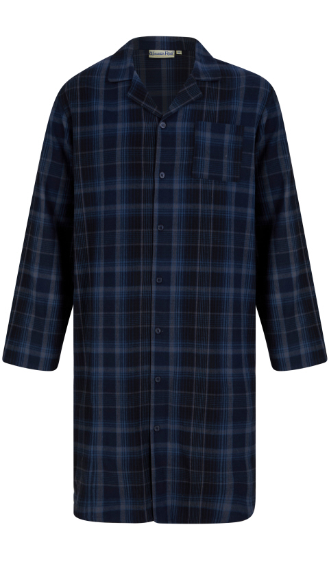 Walker Reid Mens Brushed Cotton Nightshirt - Suzanne Charles