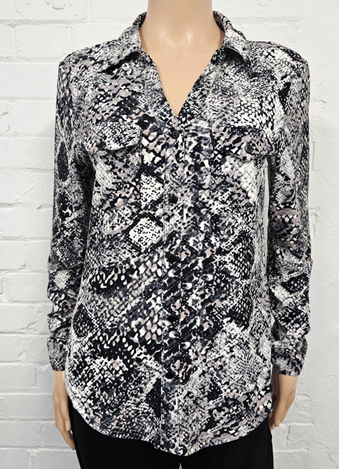 Anonymous Snake Print Blouse